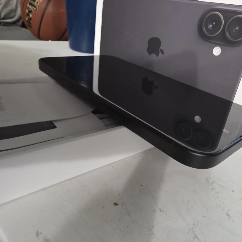 Black Smartphone with Apple Logo